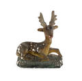 Chalkware recumbent stag