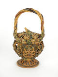 Redware brides basket 19th c