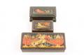 Collection of 3 Figural Russian Lacquer Boxes