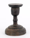 Turned wood lamp stand late 18th c