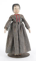 Victorian painted peg wooden doll