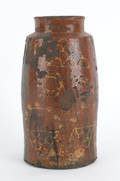 Pennsylvania redware crock early 19th c