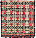 Pennsylvania fourcolor jacquard woven coverlet
