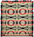 Pennsylvania fourcolor jacquard woven coverlet