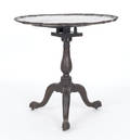 George II mahogany piecrust tea table ca 1760
