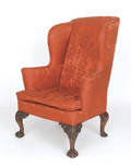 English Chippendale mahogany easy chair ca 1750