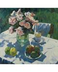 CONSTANTIN LOMIKIN RUSSIAN 19241994 Still Life with Fruits and Flowers