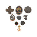 Nine German WWI and WWII pins