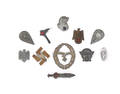 Nine small WWII German military and police pins