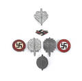 Seven German WWII pins