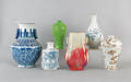 Six Contemporary Chinese porcelain vases