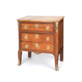 French marble top chest