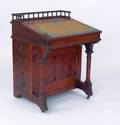 Victorian walnut davenport desk