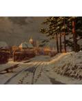 BORIS BESSONOF RUSSIAN 18621934 Winter Morning at the Citys Edge