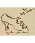 ANDY WARHOL AMERICAN 19281987 My Shoe is Your Shoe