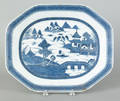 Chinese export Canton porcelain platter 19th c
