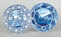 Two Historical blue Staffordshire plates 19th c