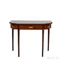 Federal Inlaid Mahogany Card Table