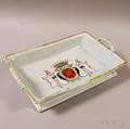 Armorial Chinese Export Porcelain Tray
