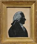 Framed Painted Silhouette of George Washington
