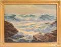 William Columbus Ehrig American 18921969 Rough Seas on a Rocky Coast