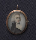 Miniature watercolor on ivory portrait late 18th c