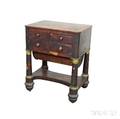 Classical Mahogany and Mahogany Veneer Ormolumounted Sewing Stand
