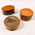 Three Pierced and Engraved Baleen Boxes