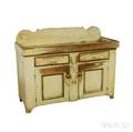 Yellowpainted Pine Dry Sink