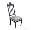 Blackpainted Spoolturned Side Chair