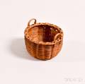 Miniature Woven Splint Handled Basket