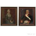 James Brown Massachusetts act 18061808 Pair of Portraits of General William Towner and His Wife Lurana Chadwick Towner of Willia