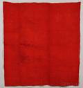 Red Woolen LinseyWoolsey Coverlet