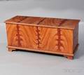 Grainpainted Pine and Poplar Sixboard Chest