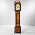 Paintdecorated Pine Tall Case Clock