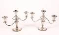 Pair of Sterling Weighted Convertible Candelabras