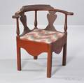 Redpainted Cherry Roundabout Chamber Chair
