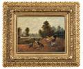 Howard Hill New York England d 1870 Chickens in a Farmyard