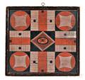 Polychrome Decorated Twosided Game Board