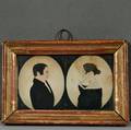 Justus Dalee New YorkWisconsin 17931878 Double Miniature Portrait of a Man and Woman