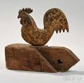 Cast Iron Rooster Windmill Weight