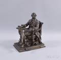 Bronzed Base Metal Sculpture of George Washington