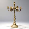 Sevenlight Brass Candelabra