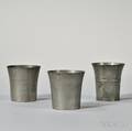 Three Pewter Beakers