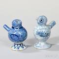 Two Delft Birdform Whistles