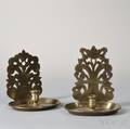 Two Brass Candle Sconces