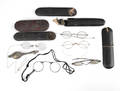 Group of seven early eyeglasses