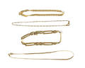 Four gold bracelets
