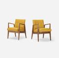 Jens Risom   lounge chairs pair