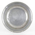 Middletown Connecticut pewter deep dish ca 1785